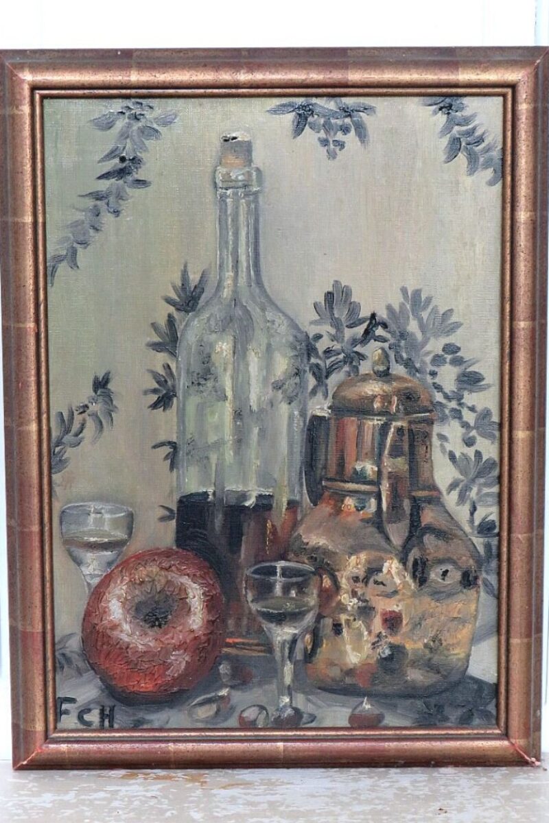 Oud Frans schilderij _”Stilleven”