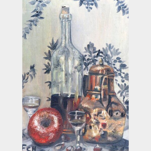 Oud Frans schilderij _”Stilleven”