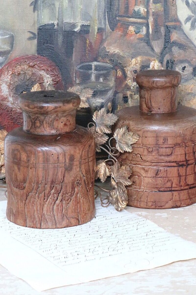 Antieke houten stolpen/ covers