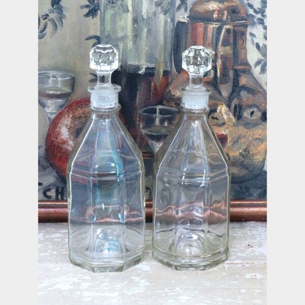 Set oude flessen/ karaffen