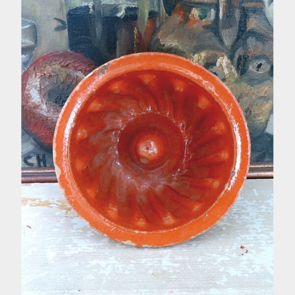 Antieke Franse bakvorm/ puddingvorm