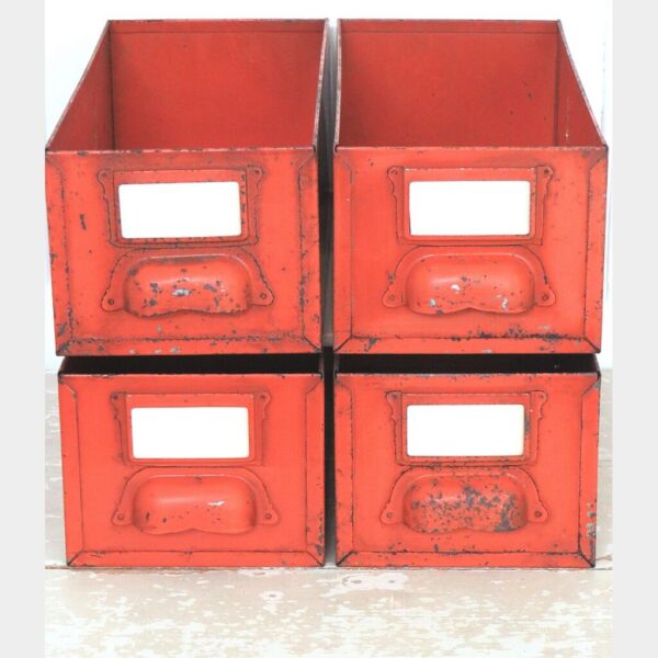 Oude Franse archief-/ onderdelenlade, jaren 40/50