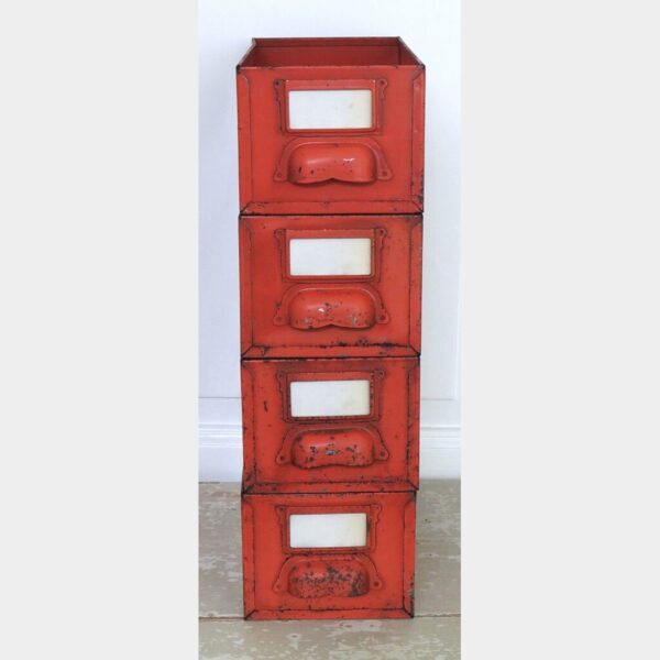 Oude Franse archief-/ onderdelenlade, jaren 40/50