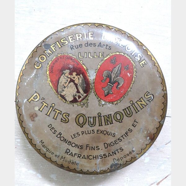 Oud Frans blik “Confiserie Lilloise”
