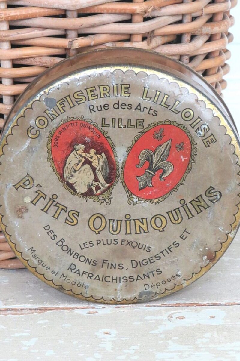 Oud Frans blik “Confiserie Lilloise”