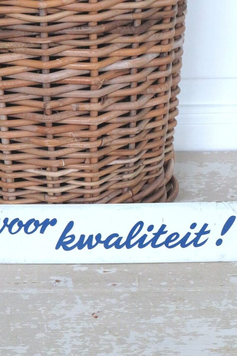 Oud winkelbordje N.V. Waals Dordrecht "Voor kwaliteit"