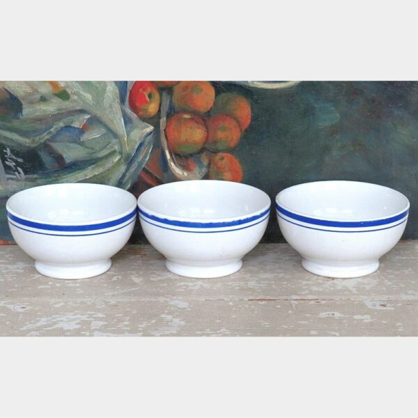 Set ( 3 stuks) spoelkommen "Porcelaine Longchamp France"