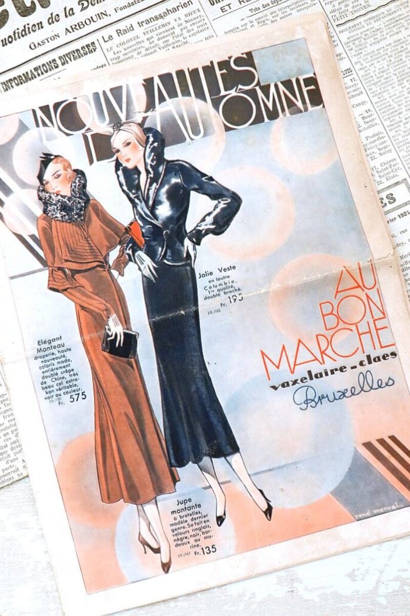 Herfstfolder -  Au Bon Marche" Nouveautes d'Automne"