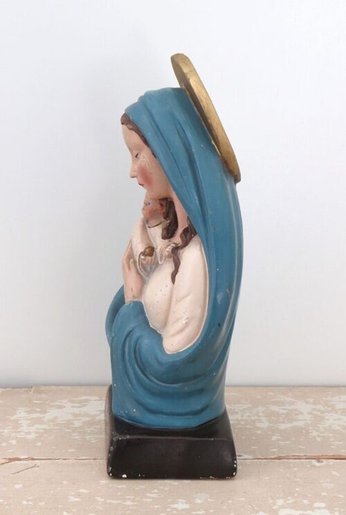 Antiek Frans beeld  "Madonna met kind"