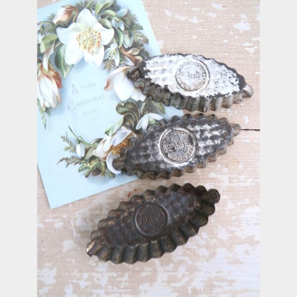 Set (3st. ) oude Franse chocoladeschuitjes " Gaufrex"