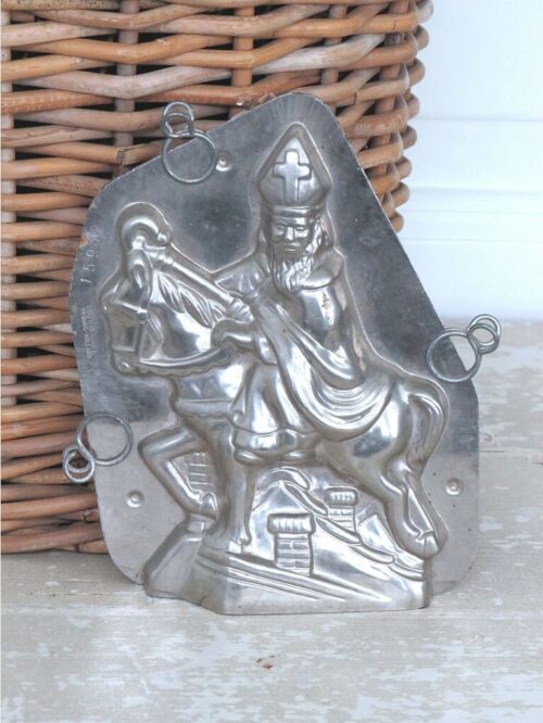 Oude chocoladevorm  Vormenfabriek Tilburg "Sinterklaas en paard"