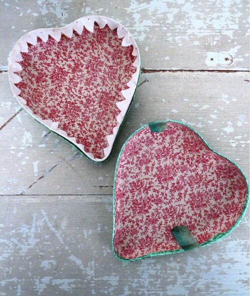Oude candycontainer "Hart"