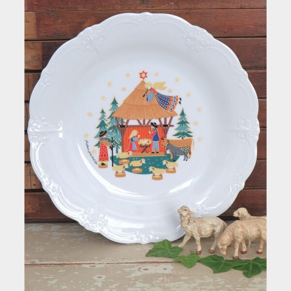 Vintage kerstschaal - Tirschenreuth Baronesse "Kerststal"