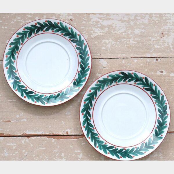 2 Franse chocoladekoppen en schotels Limoges  "Hulst"