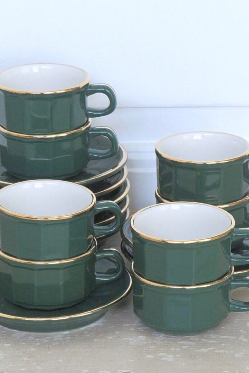 Set ( 2 st.) Franse Bistro kop en schotel REVOL