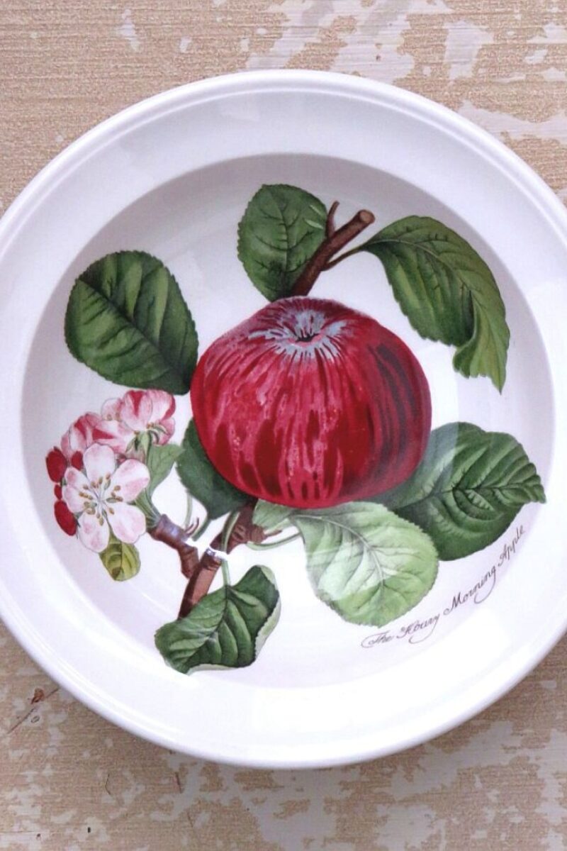 Engels schaaltje Portmeirion Pomona "The Hoary Morning Apple"