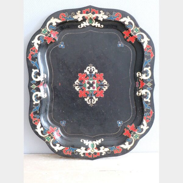 Antiek Zweeds dienblad "Toleware"