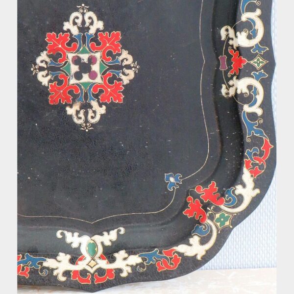 Antiek Zweeds dienblad "Toleware"