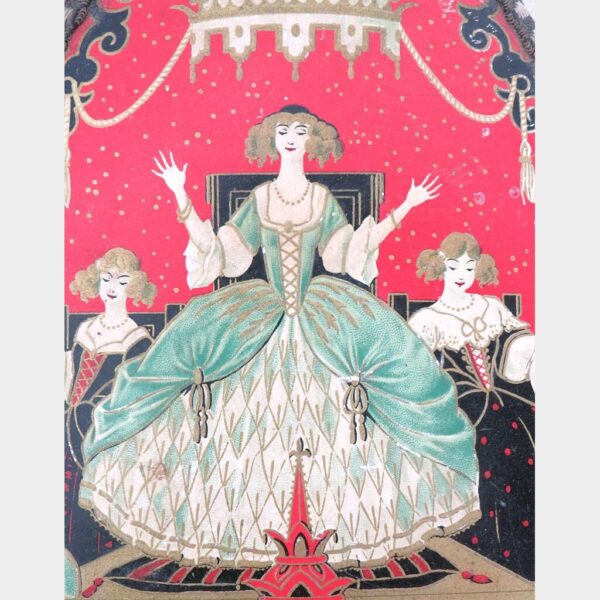 Antieke Franse  chocoladedoos 'A LA MARQUISE DE SÉVIGNÉ', Paris 1910-1920