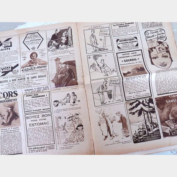 Franse tijdschrift bijlage  "Le Patriote Illustré - Janvier 1935"