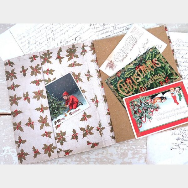 Antieke kerstmap "Grand Bazar du Bon Marché"