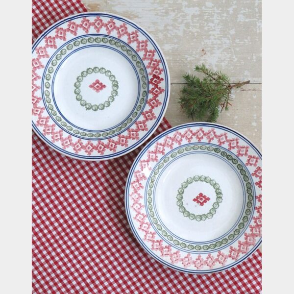 Set (2) Borden Nimy "Rood, blauw & groen"