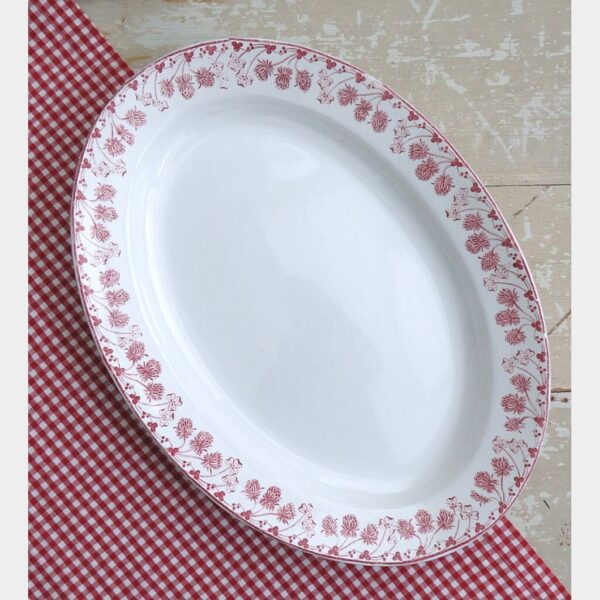 Antieke schaal Boch La Louvière " Trifolium"