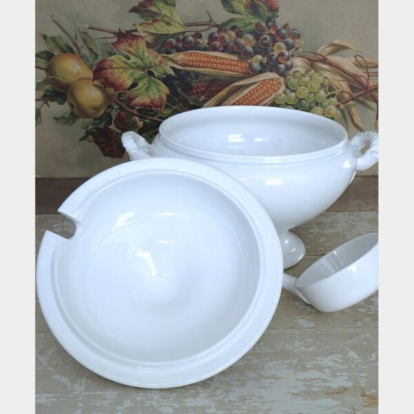 Oude witte Terrine Boch