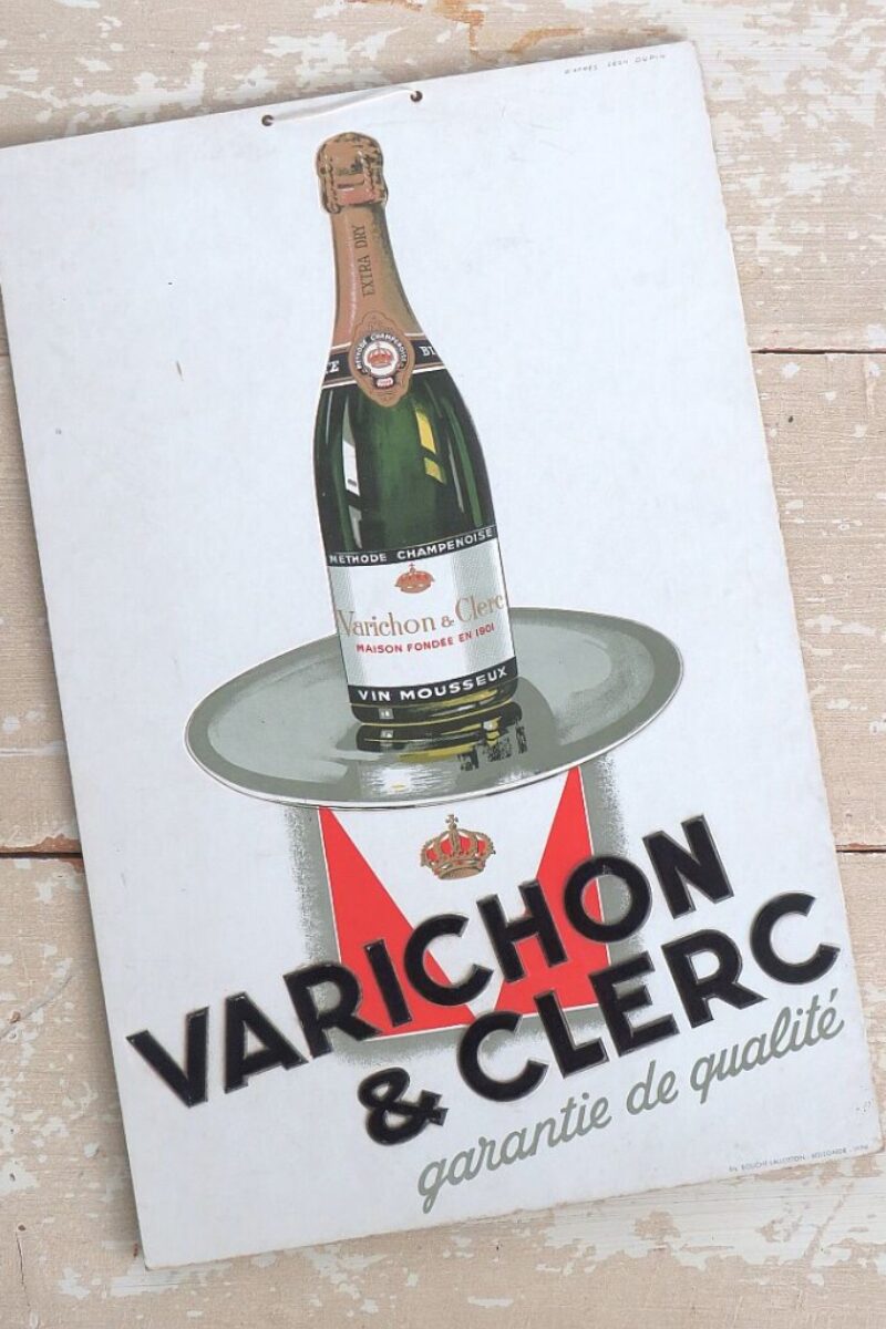 Oud Frans reclamebord "Varichon & Clerc"