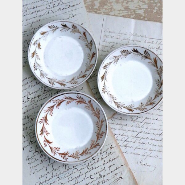 Set (3 st.) Antieke schaaltjes 19e Eeuw