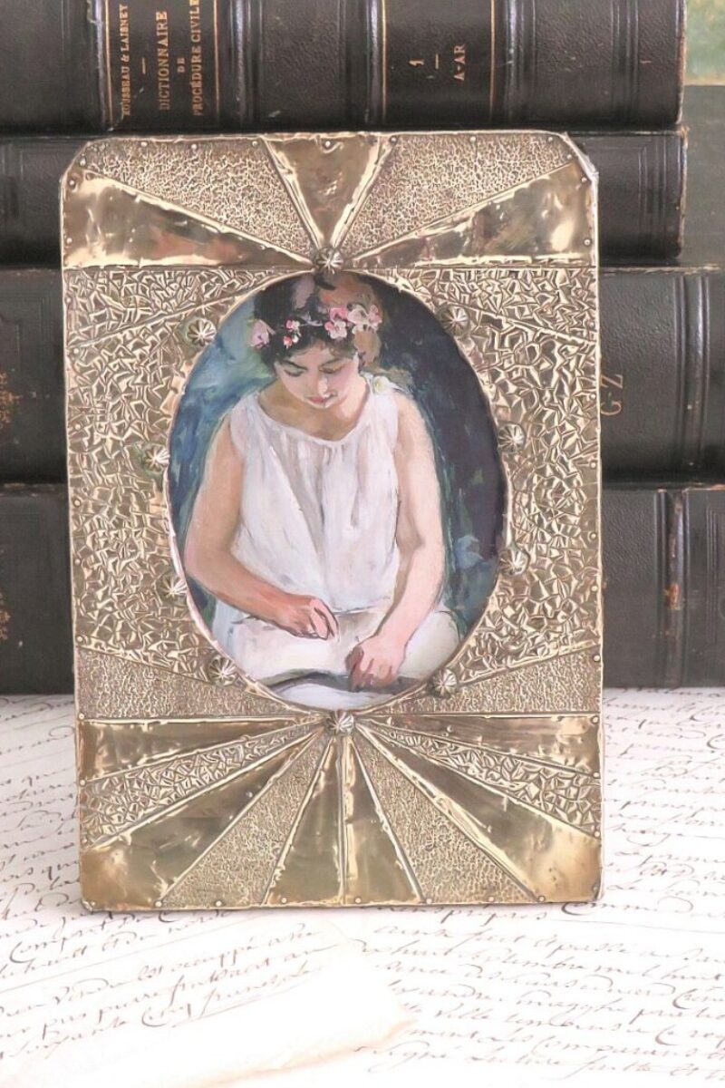 Antieke Art-Deco fotolijst