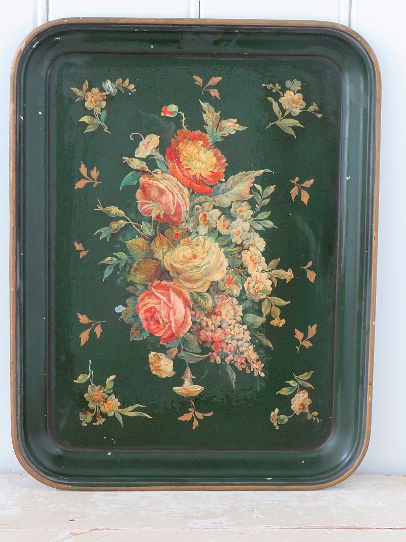 Oud toleware dienblad