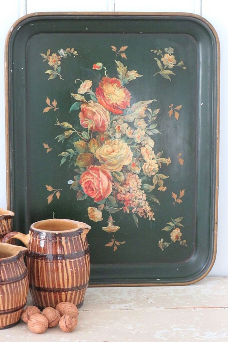 Oud toleware dienblad