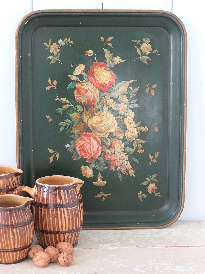 Oud toleware dienblad