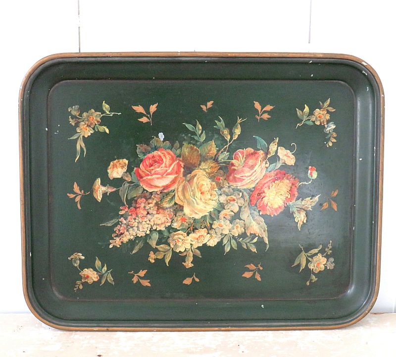 Oud toleware dienblad