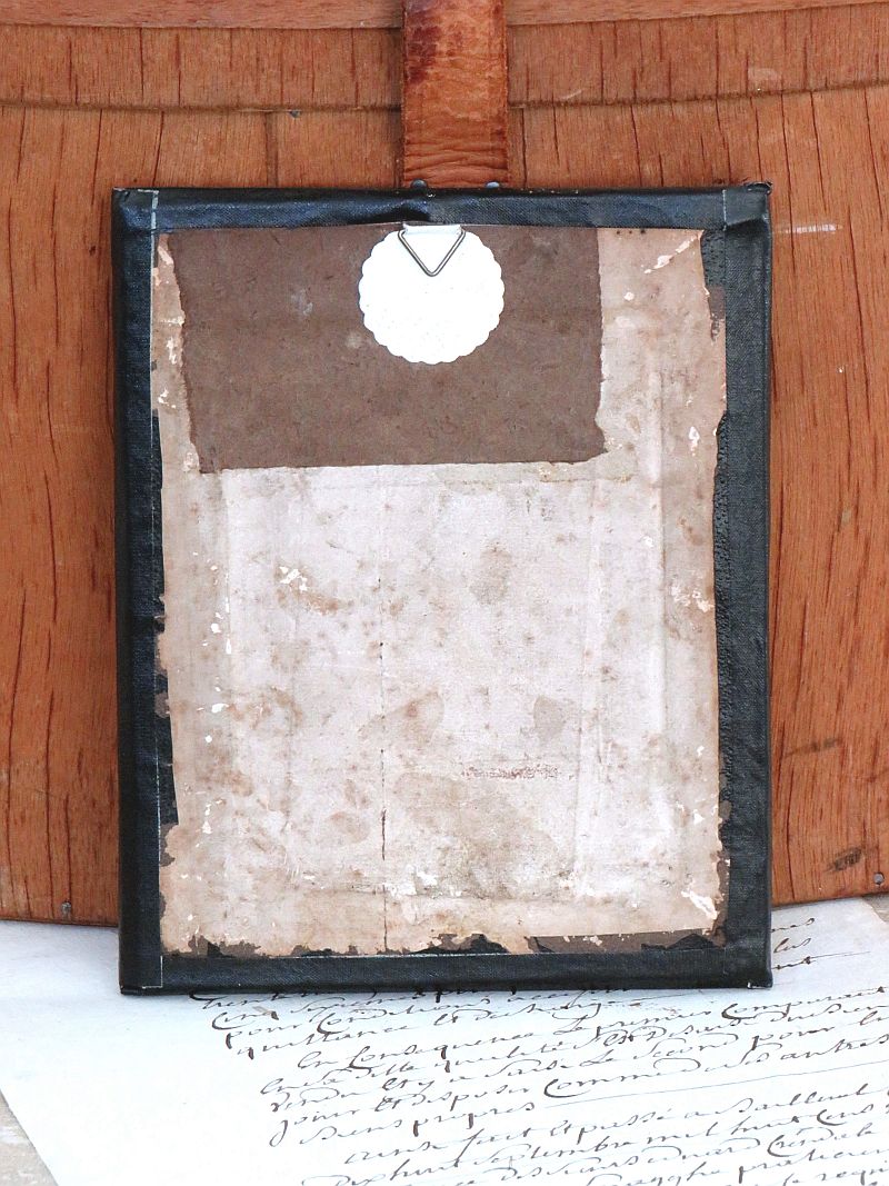 Antiek prentje "Dame"