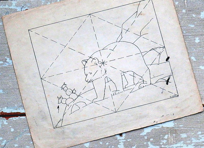 Oude tekenplaat Jacob Dijkstra - Elck wat Wils "Beer"