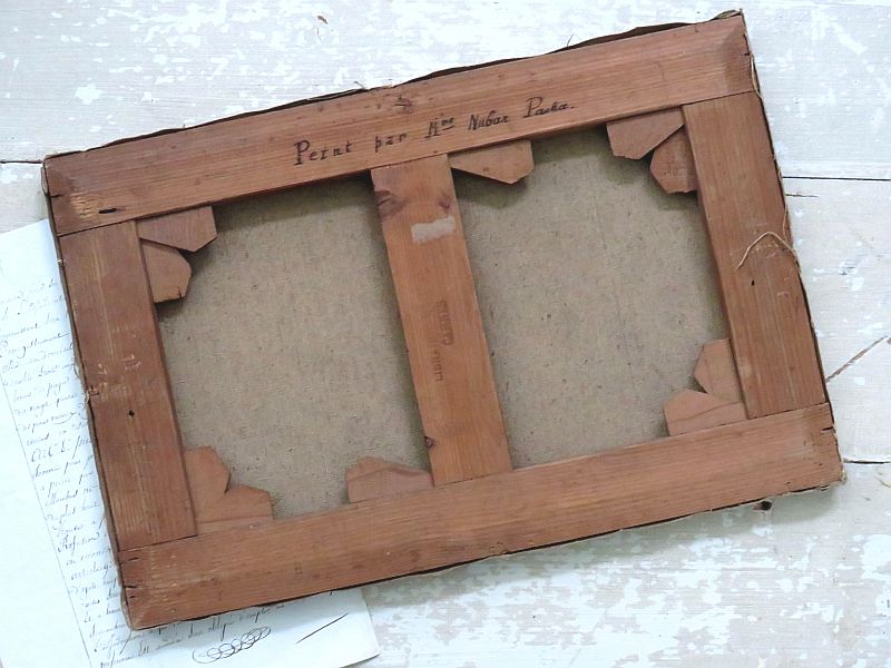 Antiek Frans schilderij "Rozen"