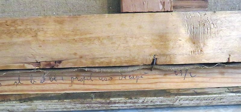 Oud Frans schilderij "Anjers"