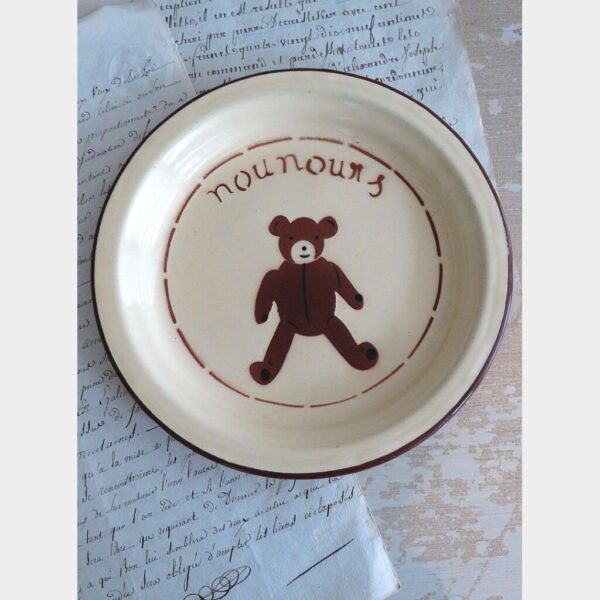 Emaille bordje "Nounours"