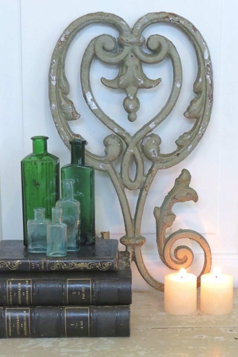 Antiek gietijzeren ornament