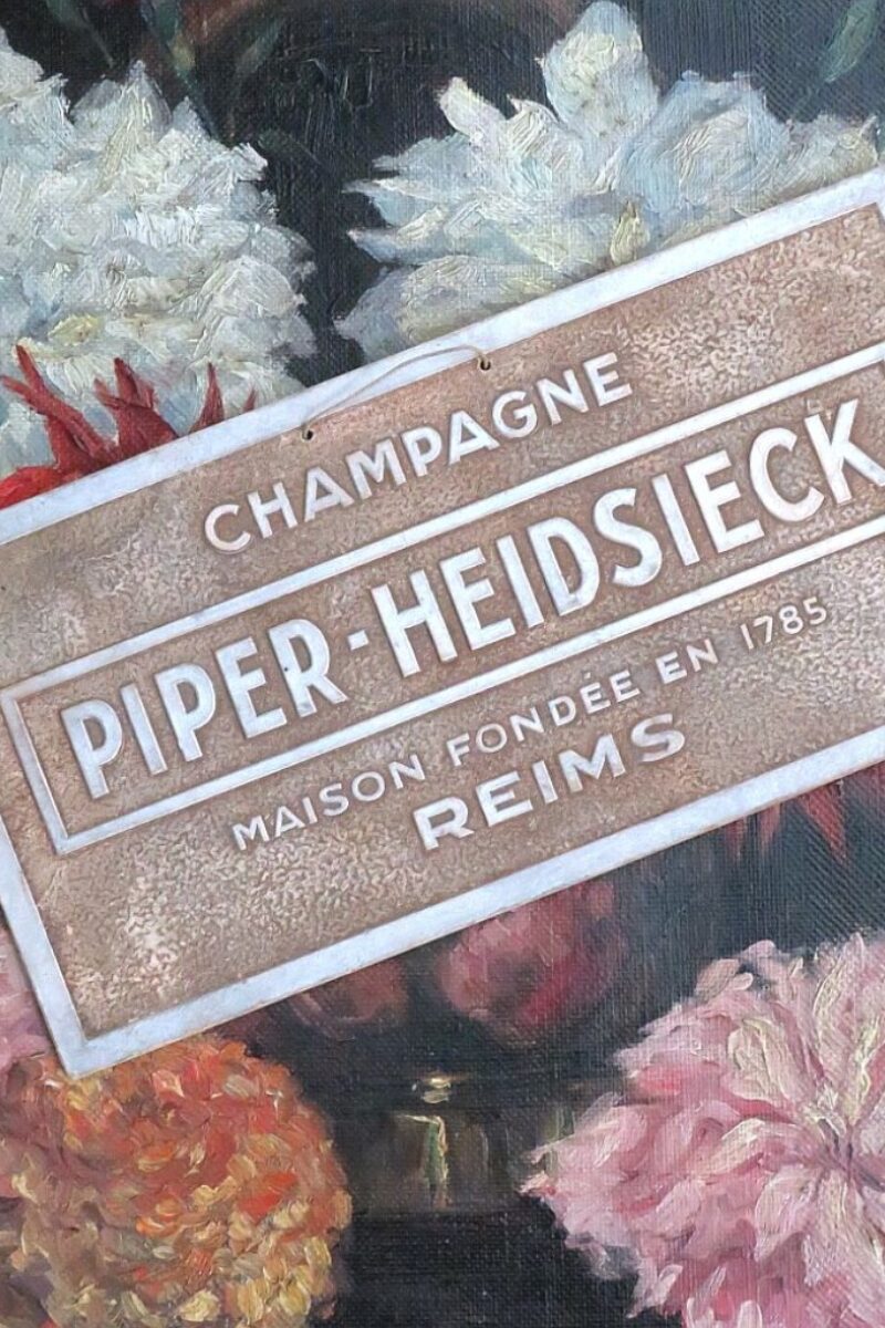 Oud reclamebord Champagne "Piper-Heidsieck"