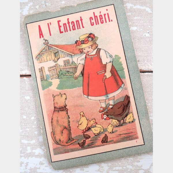 Antiek Frans kinderboekje "A l' Enfant chéri"