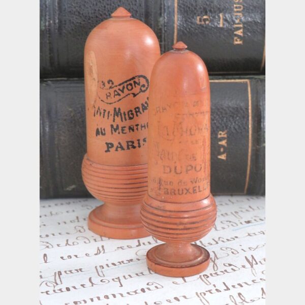 Antieke houten container - Menthol stick Bruxelles