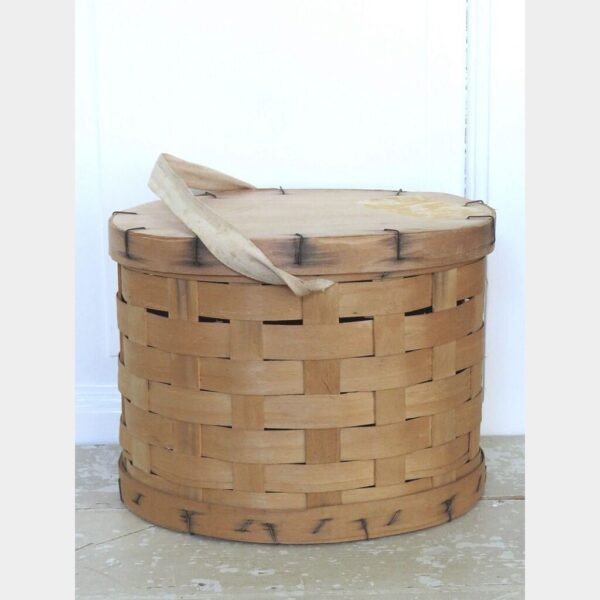 Franse vintage spanen opbergdoos