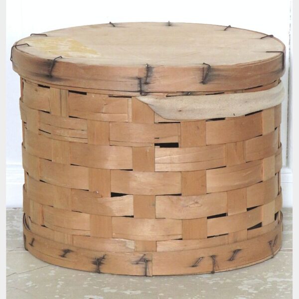 Franse vintage spanen opbergdoos