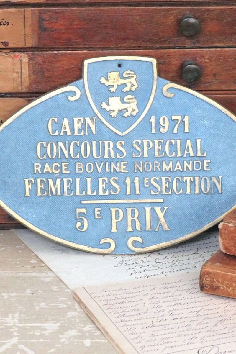 Frans prijzenbordje "Caen 1971"