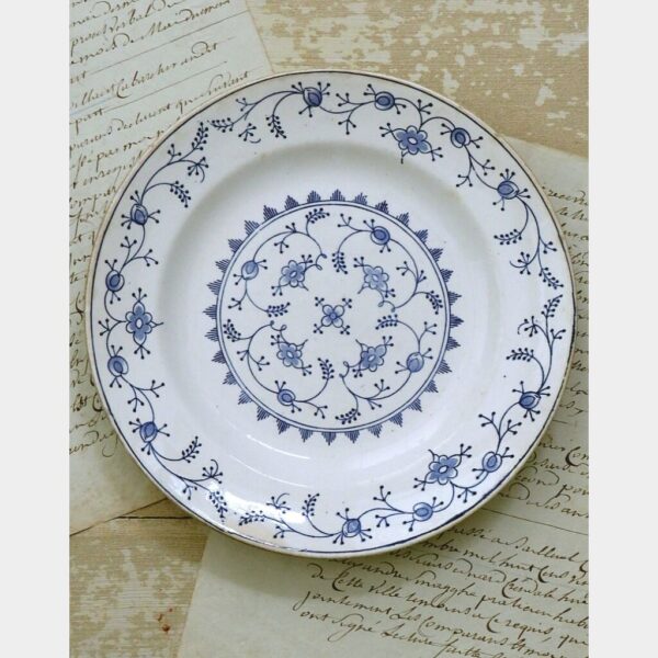 Oud bord Boch La Louvière "Meissen"