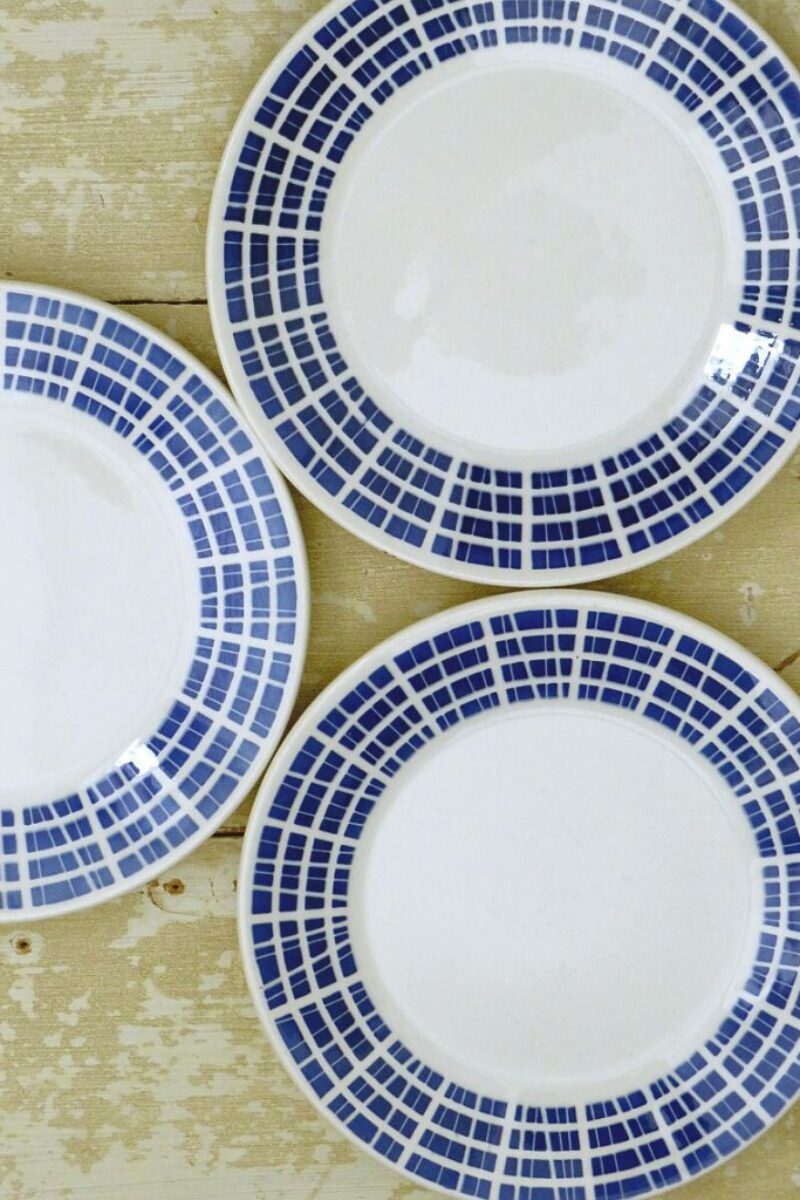 Set (3st) bord Boch Frères " Vedette"