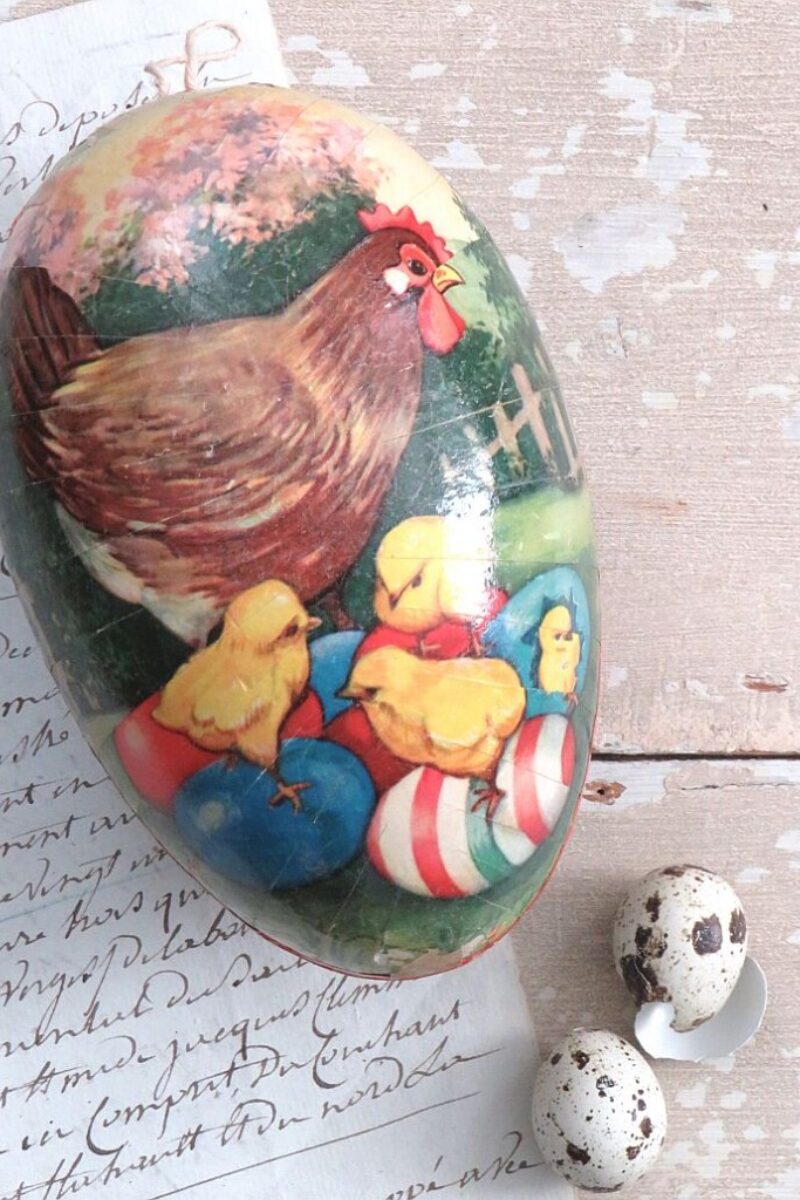 Oude candycontainer " Kip & Kuikentjes" -16,5cm